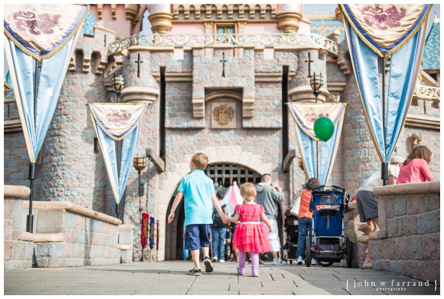 Sleeping Beauty Castle - Brother and Sister entering the Castle.