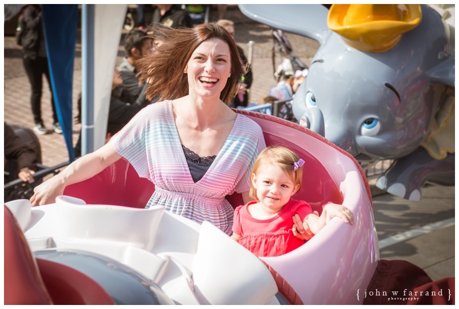 Dumbo the Flying Elephant - Disneyland Family Photography